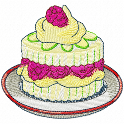 Foods And Sweets Embroidery Design 11 Foods And Sweets Embroidery Design 11